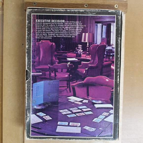 Vintage 1971 3M Executive Decision Bookshelf Board Game COMPLETE unused - Picture 3 of 14